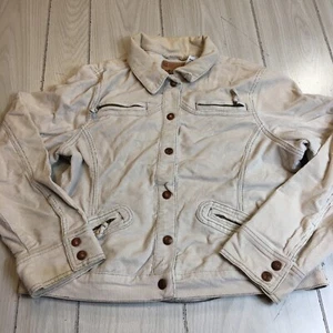 Levi Strauss Corduroy Jacket Beige Misses L Trucker Jacket - Picture 1 of 9