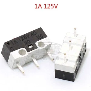 3 pines mini ratón micro interruptor botón microswitch 1A 125V interruptor táctil 12,8x5,8 mm - Imagen 1 de 5