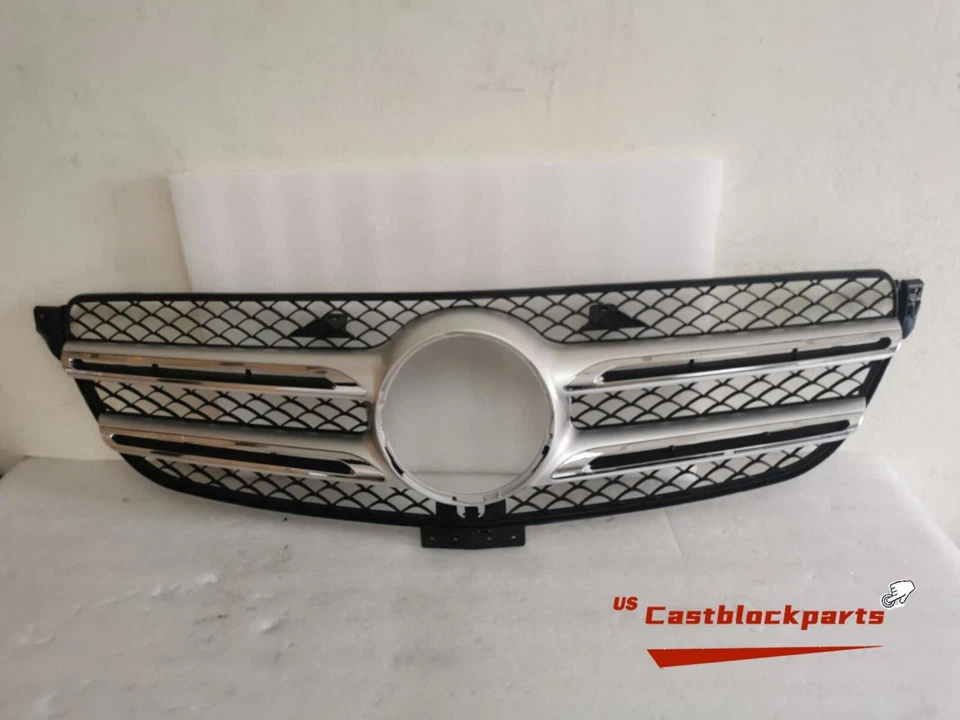 Conjunto de parrilla para Mercedes-Benz GLE350/GLE550e W166 2016-2018 sin orificio para cámara Foto 1 de 3