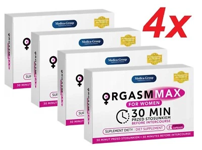 MEDICA GROUP ORGASM MAX 8 Kapseln (4 Verpackung x2 Kaps ) Für Frauen Woman Libido Steigern