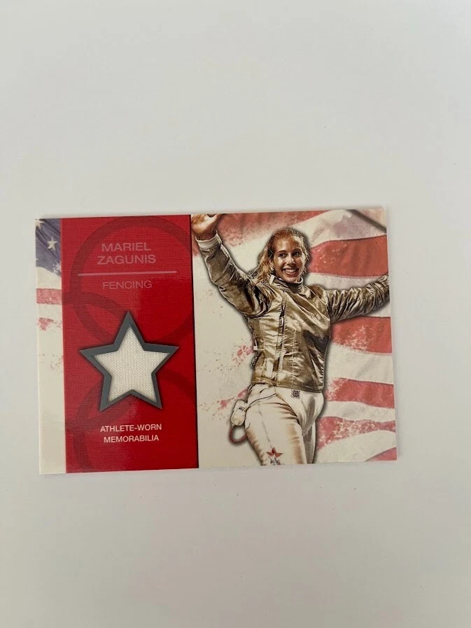 2012年托普斯奥运会比赛穿用球衣/遗物卡Mariel Zagunis — 第 1/1 张图片