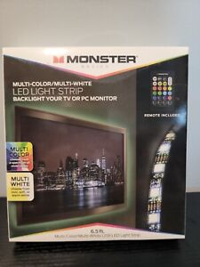 Monster Multi-Color/Multi-White USB LED Light Strip 6.5ft Remote