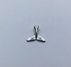 10 Silver Tone Mermaid Tail Charms Crafting Craft Metal Pendant Tone 0.65&quot; Inch