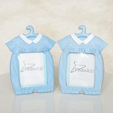 2 Blue Baby Shower Thanks For Hanging with Us Picture Frames Cute Baby Favors