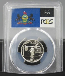 1999 S Pennsylvania Silver PCGS PR 70 DCAM - Picture 1 of 2