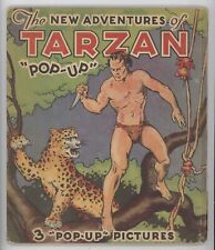 New Adventures Of Tarzan Pop-Up HC Book Blue Ribbon 1935 VG