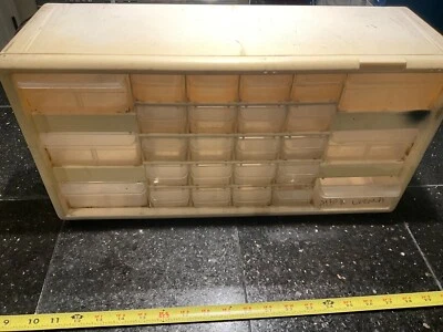 Vintage The Container Store 26 Drawers Plastic Parts Storage Hardware Craft - Image 1 of 4