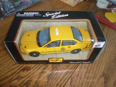 COCHE FUNDIDO A PRESIÓN SELLADO NUEVO EN CAJA Maisto Edición Especial CABINA AMARILLA CHEVROLET IMPALA 1:24 Foto 1 de 2