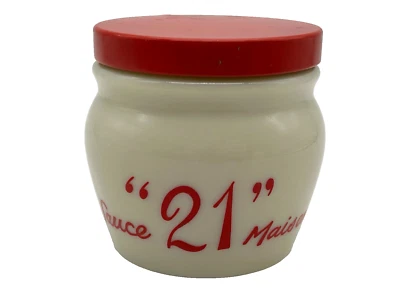 Vintage Jack & Charlies The 21 Club New York Sauce Maison Jar Rare Red Lid - Image 1 of 4