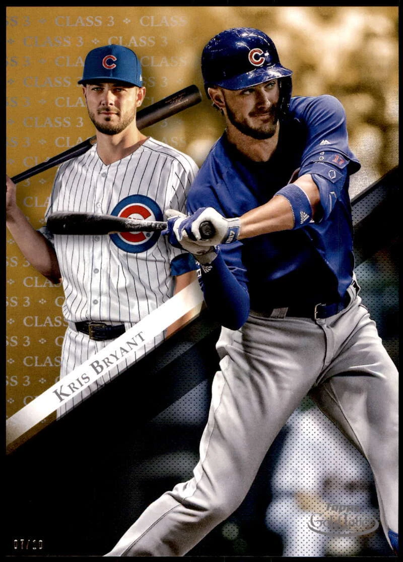 Kris Bryant 2019 Topps Gold Label Class One 5x7 Gold #12 7/10 Cubs