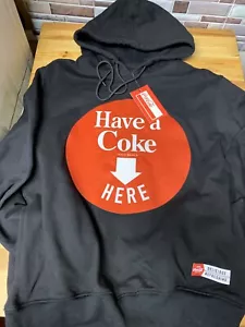 Freeze Max Herren Schwarz Coca-Cola Have A Coke Here Pullover Hoodie - Bild 1 von 9