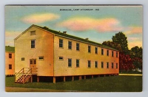 Postal de recuerdo antigua Camp Atterbury IN-Indiana, cuartel - Imagen 1 de 2