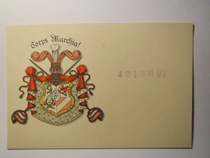 Corps Marchia Greifswald - Wappen - Karte / Studentika - Picture 1 of 1