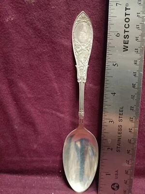 Sterling Whiting ARABESQUE  OVAL SOUP SPOON 7 1/8" 37 grams monogram  ? - Image 1 of 4