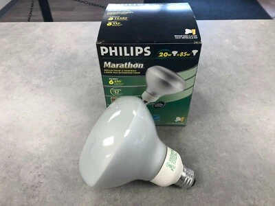 Philips Marathon 20W CFL R40 120V 2700K Flood Lamp - Image 1 of 4