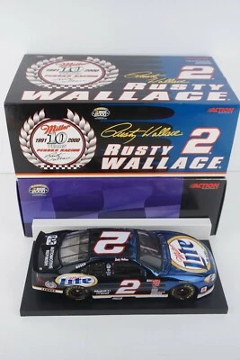 RUSTY WALLACE 2000 MILLER LITE 10TH ANNIVERSARY 1/24 ACTION 1/6,000 Model - Image 1 of 4