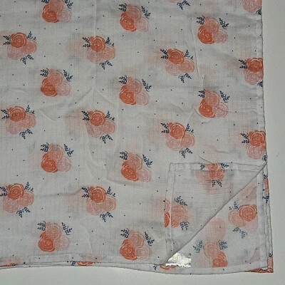 Aden & Anais Ideal Baby Розовый Белый Цветок Розы Муслиновое Пеленальное Одеяло НИКОГДА НЕ ИСПОЛЬЗОВАЛОСЬ - Изображение 1 из 4