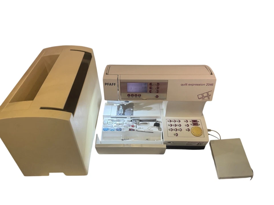 Pfaff Quilt Expression 2046  Nähmaschine mit IDT  , Koffer und Zubehör - Bild 1 von 4