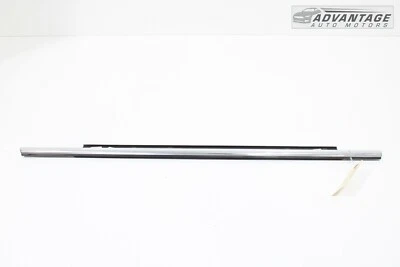 AUDI A6 C7 2012-2018 PUERTA TRASERA IZQUIERDA VENTANA EXTERIOR CINTURÓN MOLDURA CROMO OEM Foto 1 de 4