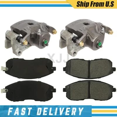 Pinzas de freno delanteras izquierda derecha y pastillas de cerámica para Nissan Altima 2010-2013 Foto 1 de 4