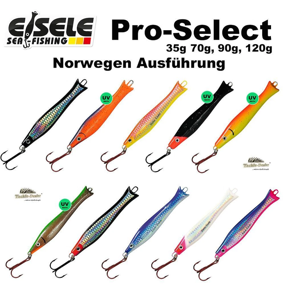 Dieter Eisele Pro Select Pilker 35g (70g 90g 120g Norge Ausführung) Meeresköder  - Bild 1 von 1