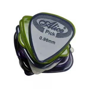 100 pz Alice 0,96 mm Scelte per chitarra antiscivolo nylon plettrum colori misti AP-G - Foto 1 di 4