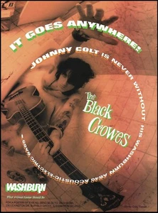 The Black Crowes Johnny Colt Washburn AB40 Acoustic/Electric Bass guitar ad - Picture 1 of 3
