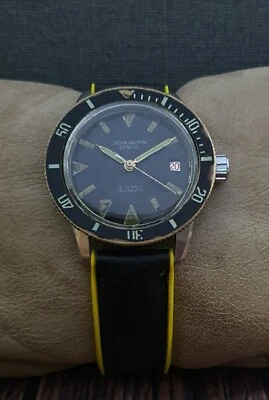 SIGMA VALMON DIVER 20ATM. RELOJ SUIZO AUTOMÁTICO ETA2453 VINTAGE AÑOS 70 RARO 21J. Foto 1 de 4