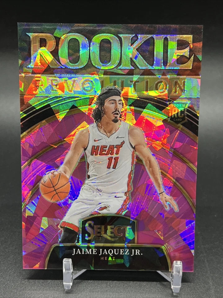 Jaime Jaquez Jr 2023-24 NBA Select #/99 Rookie Revolution Pink Cracked Ice #23 - Image 1 of 3