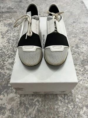 Balenciaga Women’s Designer Race Runner Sneakers Gray Size 5 / 35 - Image 1 of 4