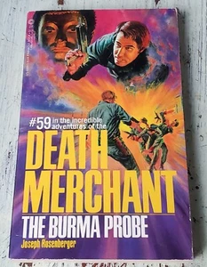 NM Death Merchant No 59 - The Burma Probe  by Joseph Rosenberger (1984) 1st Prnt - Picture 1 of 4