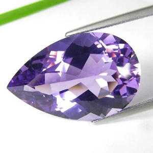 23.25Cts Excellent Natural Amethyst 24x15.5mm Pear Shape Loose Gemstone - Picture 1 of 6