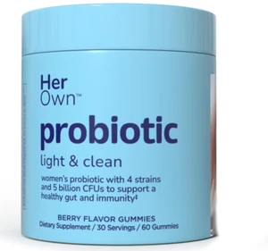 (2PK) Her Own Probiotic Light & Clean, Natural Berry 60 Gummies 035046128838VL - Picture 1 of 2