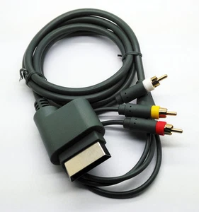 Cable compuesto de audio video AV de 6 pies cable RCA para XBOX 360 XBOX360 - Imagen 1 de 3
