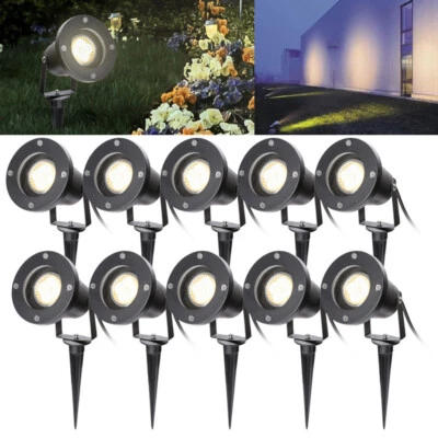 2-10X LED Gartenstrahler mit Erdspieß 6W IP65 Außen Boden Wiese Licht Wasserdich - Bild 1 von 4