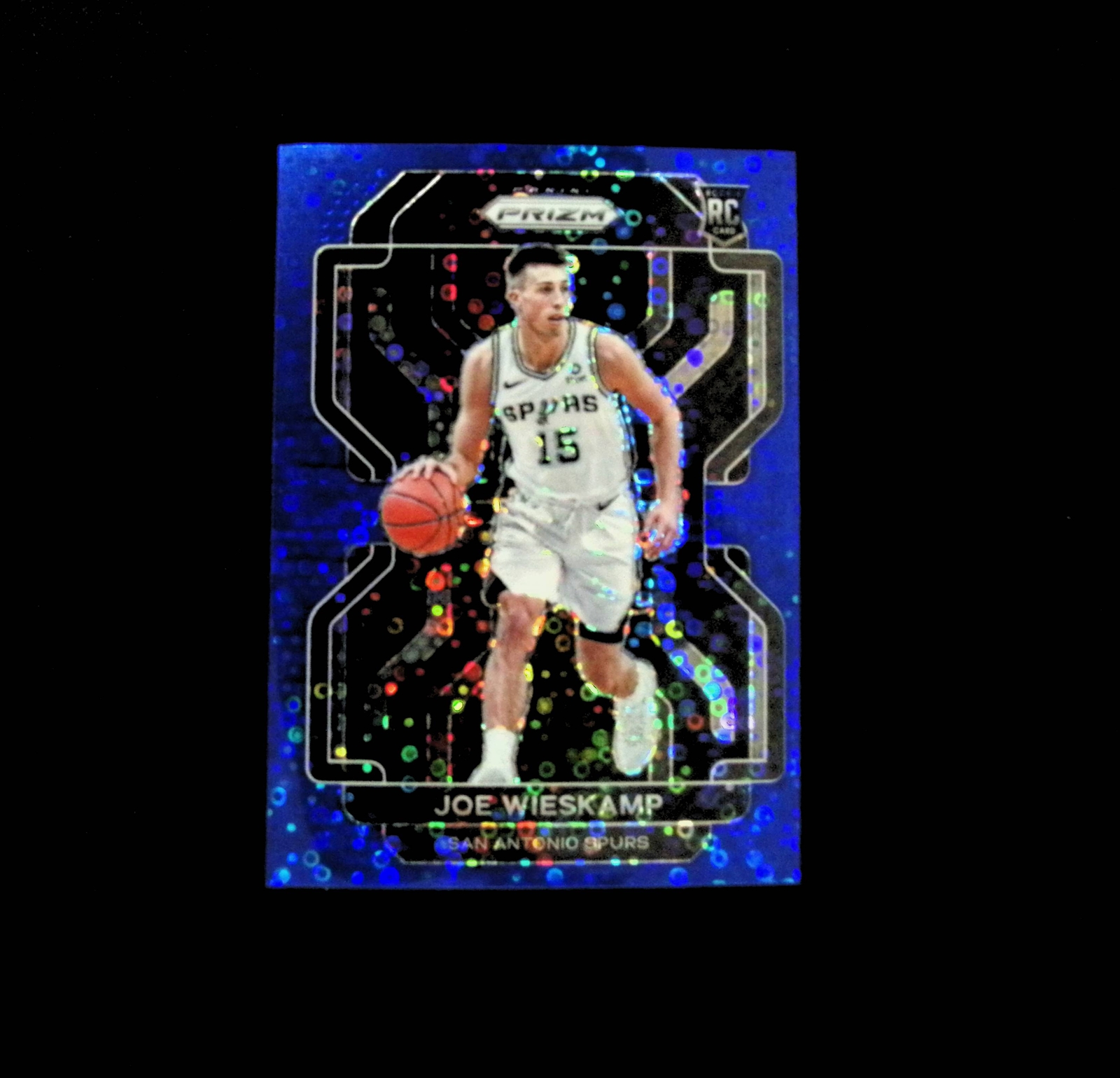 2021-22 Panini Prizm Fast Break Joe Wieskamp Blue Prizm 142/150 #322 Rc