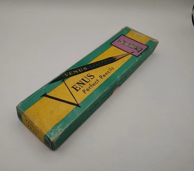 Vintage Venus 3830 Drawing Pencils 4H Unsharpened Box of 6 - Image 1 of 4