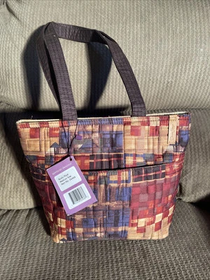 Bolsa de mão Donna Sharp rústica xadrez média número do item 26466 - Imagem 1 de 4