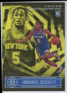 IMMANUEL QUICKLEY RC 110/149 2020-21 PANINI ILLUSIONS YELLOW #154 PARALLEL NEW - Picture 1 of 2