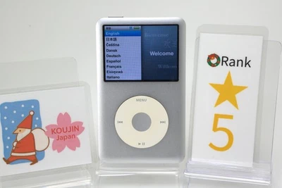 Apple iPod Classic 7th Gen 160GB Silver A1238 MC293J/A Tested New Battery Japan - image 1 of 4