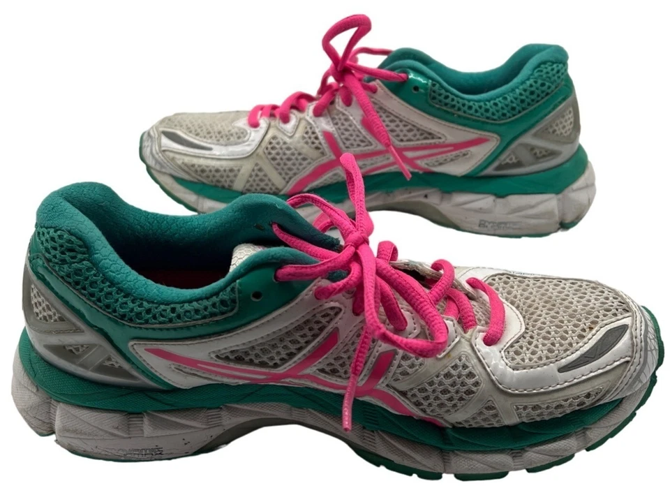 Asics Gel Kayano 21 Teal and Pink Running Shoe Size 7.5 - Image 1 of 4
