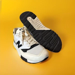 New Balance 998 ABZORB Sole White Black USA Made Mens 6 - Picture 1 of 15