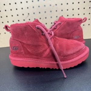 UGG Neumel Chukka Boots Little Kids Gr. 1 Samba Rot Wildleder UGG Wolle Winter - Bild 1 von 9