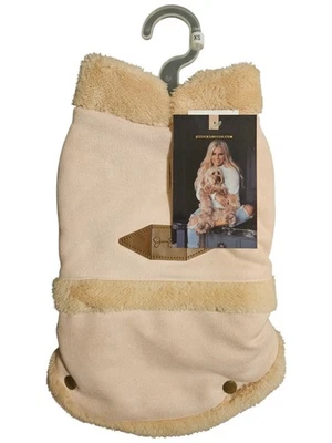 Jessica Simpson Blush Fleece Lined Coat For Dogs- X Small- NWT - Image 1 of 4