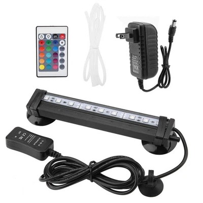 LED Aquarium Light Fish Bubble Light Underwater Led Light with Remote Control... - Image 1 of 4