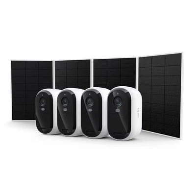Arlo Essential (3rd Gen) HD Outdoor Security Cameras w/ Solar Panels, 4-pack - Image 1 of 4