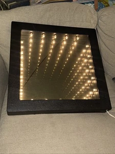 Vintage NeoArt Woodglassics California Infinity Mirror 18” x 18” x 2.5” Works - Picture 1 of 12