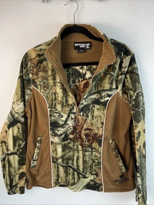 Chaqueta Mossy Oak Fleece Break-up Infinity 1/4 Cremallera Camuflada Marrón Con L Senderismo Exterior Foto 1 de 4
