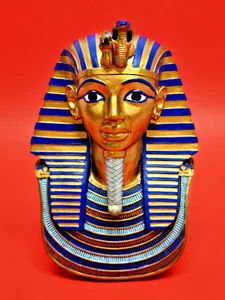Veronese Collection "King Tut Tutankhamun Egyptian Gold Mask Replica" 6.5"H EUC - Picture 1 of 15