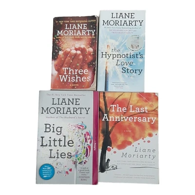 Liane Moriarty Novel Paperback Lot of 4 Big Little Lies Three Wishes ++ VG - Image 1 of 4